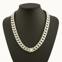 Thumbnail for 14mm Miami Cuban Chain 999 Sterling Silver