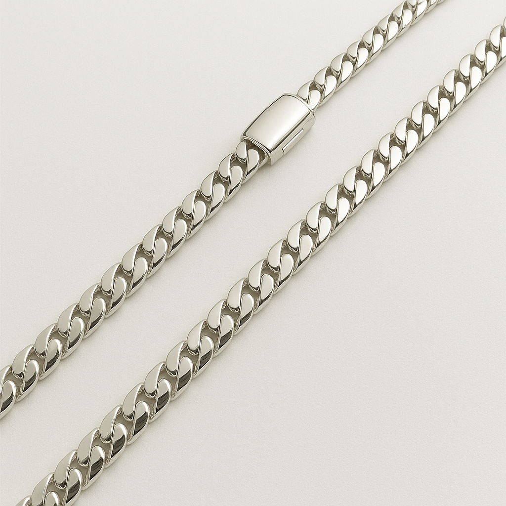 Cuban Link Necklace - 12mm Pure Solid 999 Silver