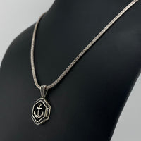 Thumbnail for Anchor herringbone necklace
