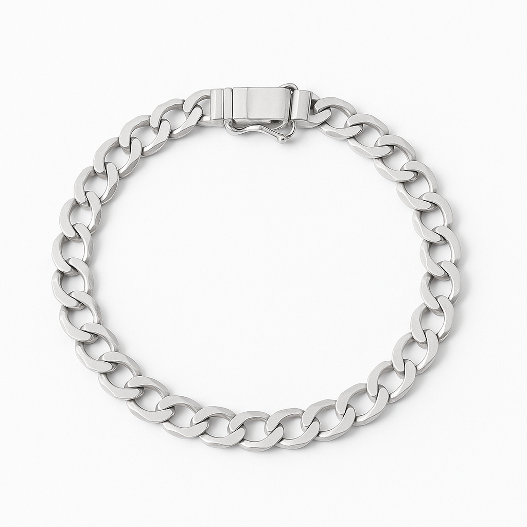 Pulsera Hexagonal 6mm de Ancho Plata 950