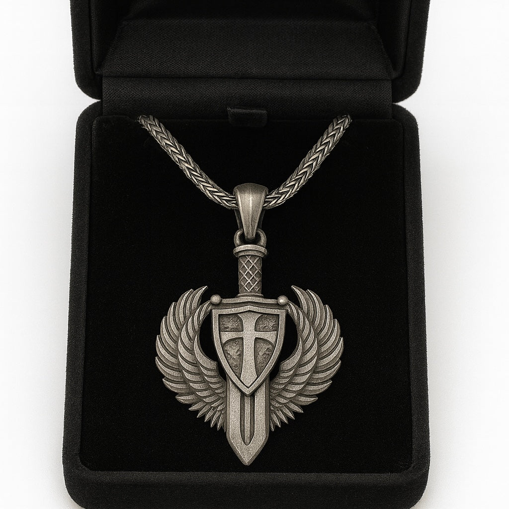 Warrior of Faith – Archangel Michael Shield Pendant