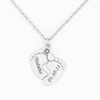 Thumbnail for Collar Piecito personalizado de Plata ley 950