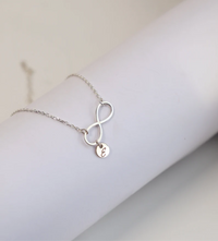 Thumbnail for Infinity bracelet with your initial