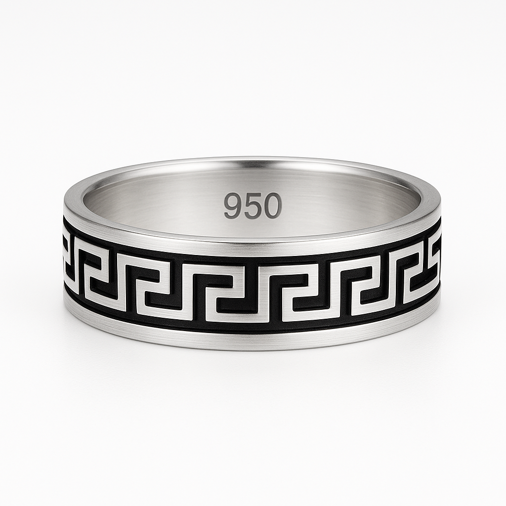 Anillo Griego de Plata 950