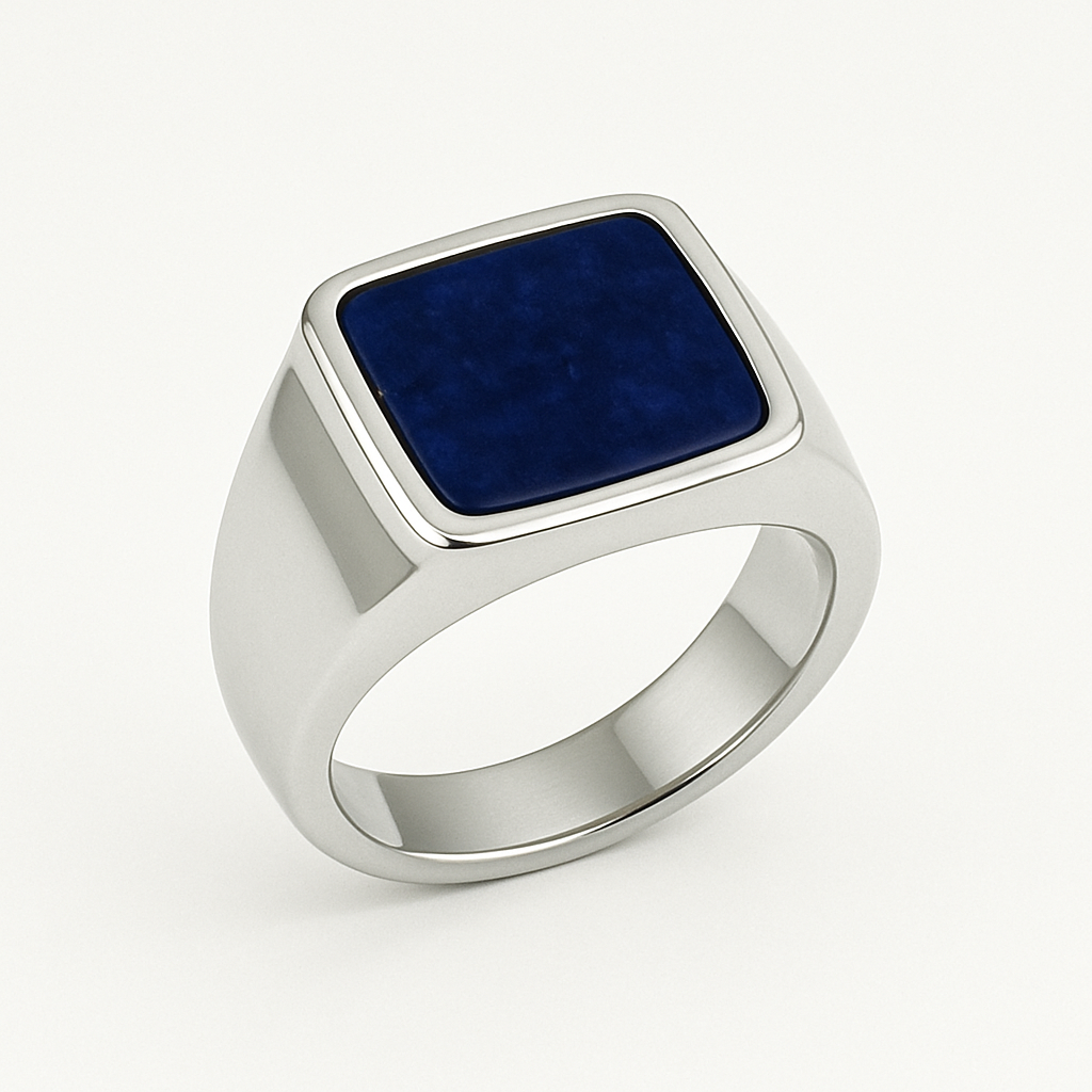 AEGEAN SIGNET Ring – Lapis Lazuli 950 Silver