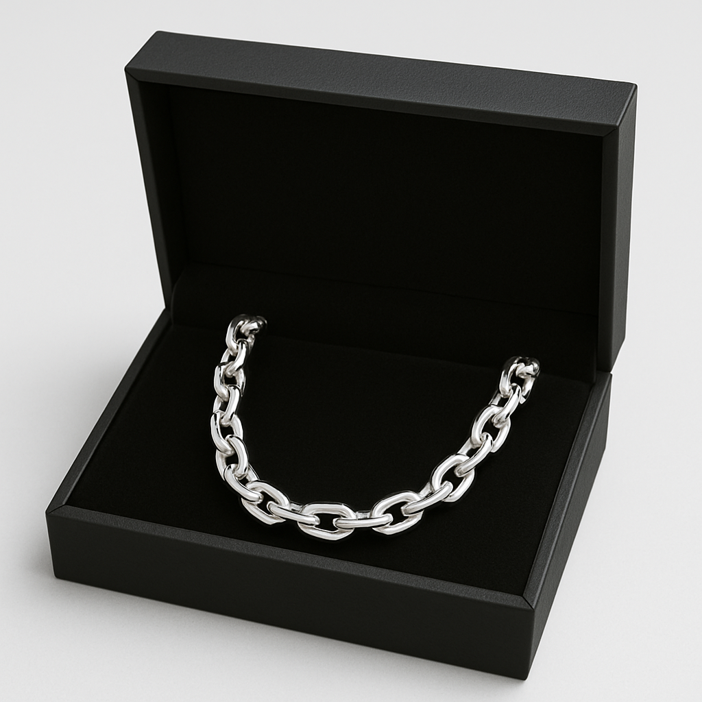 950 Silver Forcet Chain 6mm