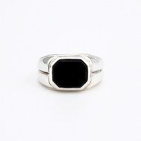 Thumbnail for Anillo Box Onyx - Plata 950