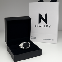 Thumbnail for Anillo Box Onyx - Plata 950