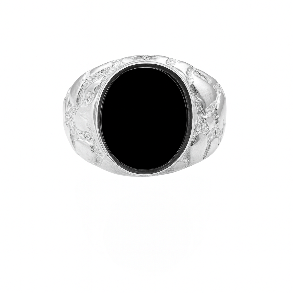 Lumpy Oval Ónix- Plata 950