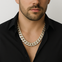 Thumbnail for Cuban Link Necklace - 18 mm Premium 999 Sterling Silver