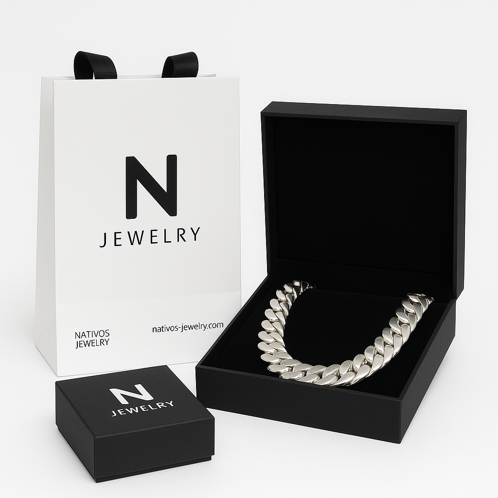 Cuban Link Necklace - 18 mm Premium 999 Sterling Silver