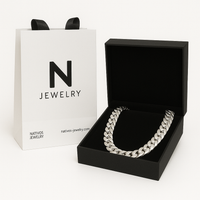 Thumbnail for Cuban Link Necklace - 12mm Pure Solid 999 Silver