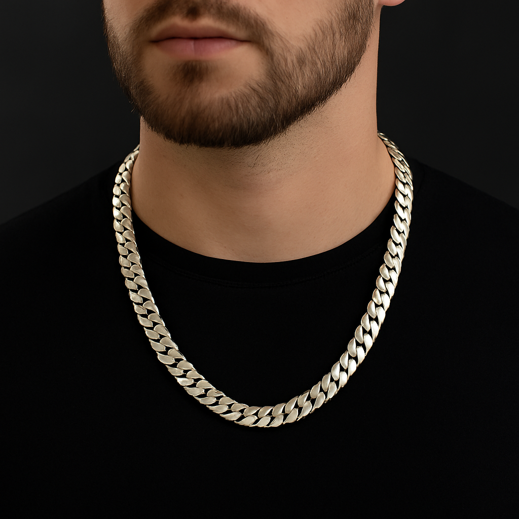 10mm Cuban Link Chain - Premium 950 Sterling Silver