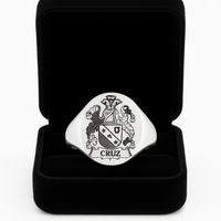 Thumbnail for 950 Silver Heraldic Ring — Pinky Ring of Power