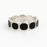 Thumbnail for Ring Onyx Wheel Plata Ley 950