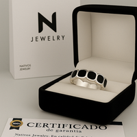 Thumbnail for Ring Onyx Wheel Plata Ley 950