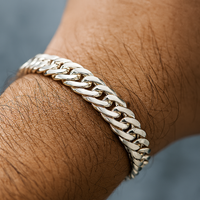 Thumbnail for Pulsera Malla de Plata ley 950 8mm