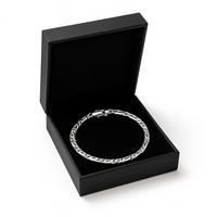 Thumbnail for Pulsera Mónaco 3 mm en Plata 950 – Minimalista y Elegante para Hombre