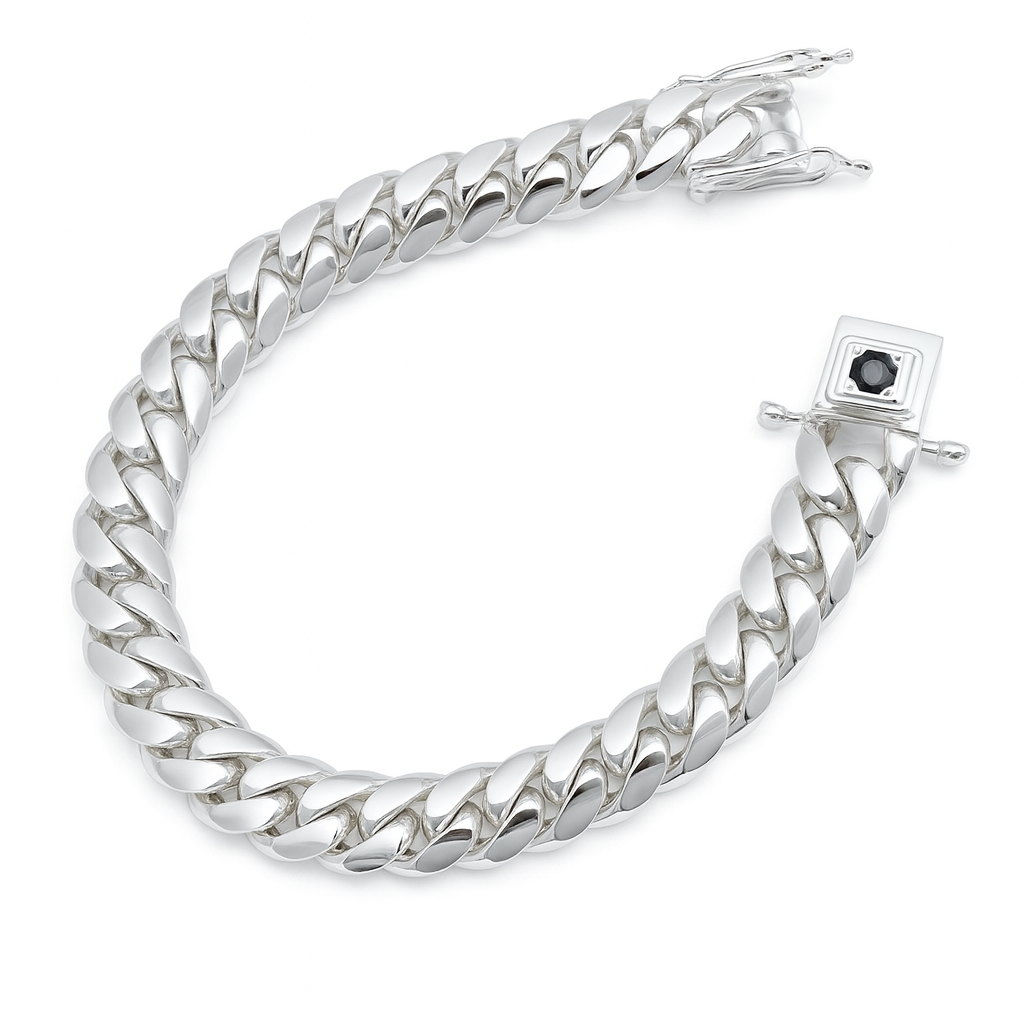 Pulsera Miami Cuban Link de Plata 999 10mm