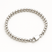 Thumbnail for Pulsera cuentas de Plata 950 - Minimalista 3mm