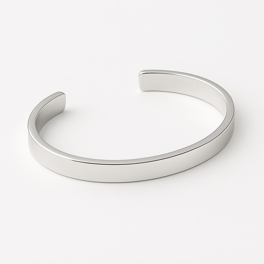 Brazalete 8mm Plata 950