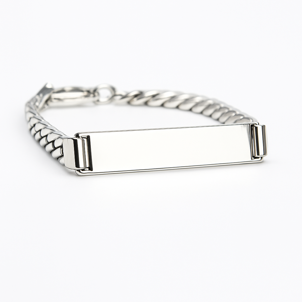 950 Silver Straight Bangle