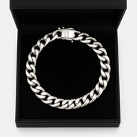 Thumbnail for Pulsera Lomo de Corvina Plata 950 – 7mm | Lujo Masculino Atemporal