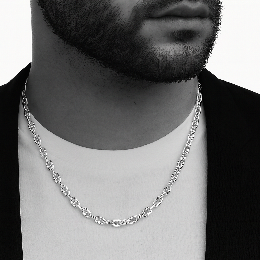 Collar Mariner - 5mm de espesor Plata 950