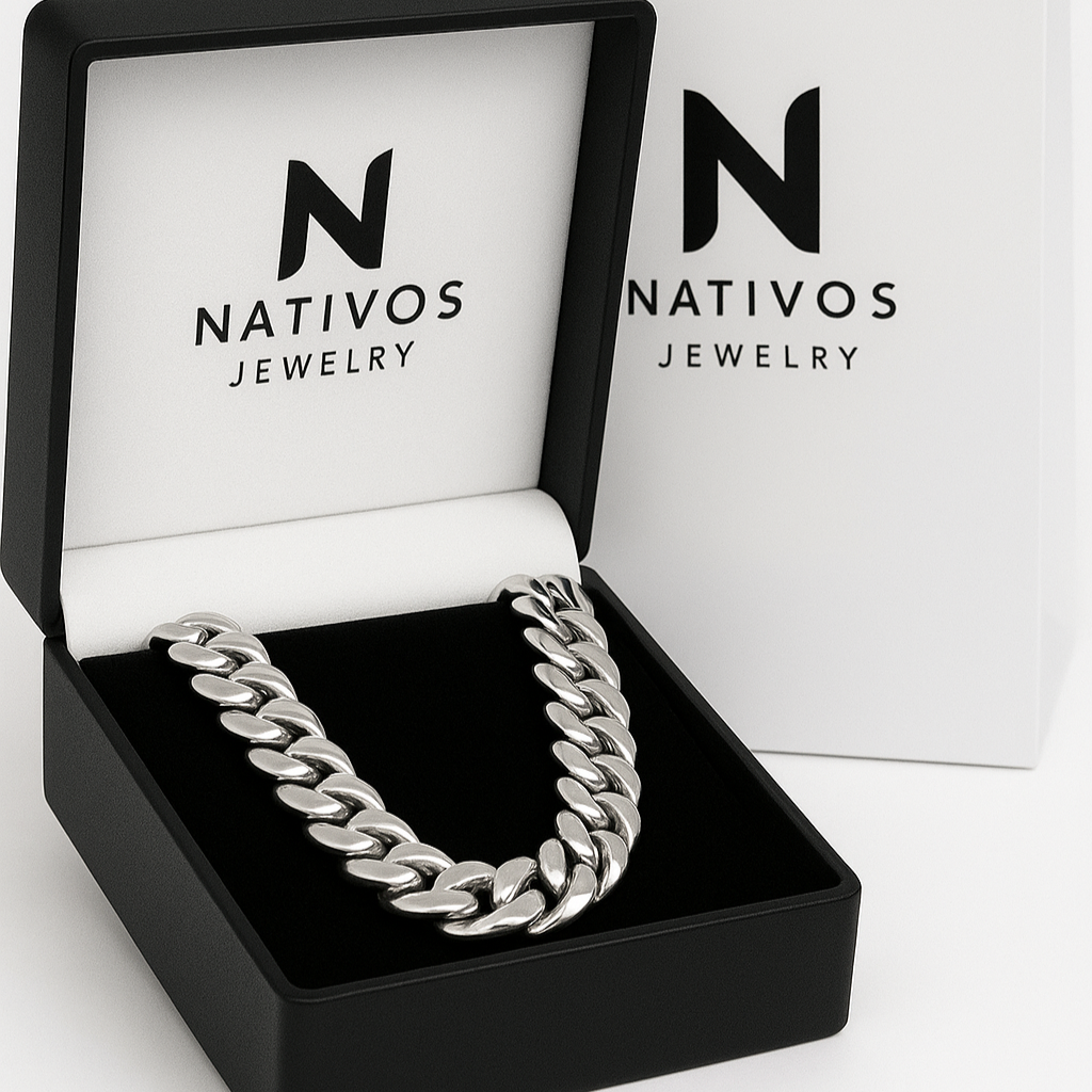 14mm Miami Cuban Chain 999 Sterling Silver