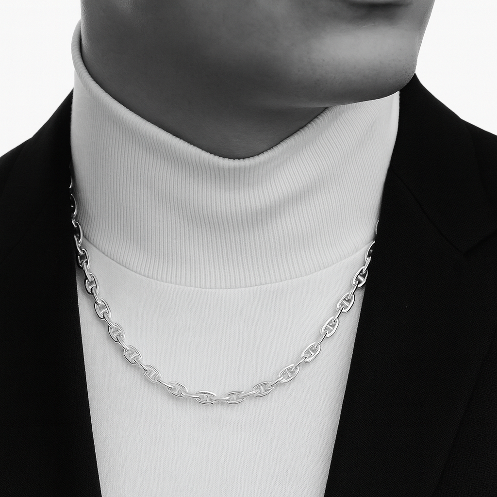 Collar Mariner - 5mm de espesor Plata 950