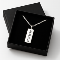 Thumbnail for 950 Sterling Silver Personalized Necklace and Plate