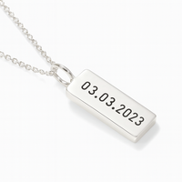 Thumbnail for 950 Sterling Silver Personalized Necklace and Plate