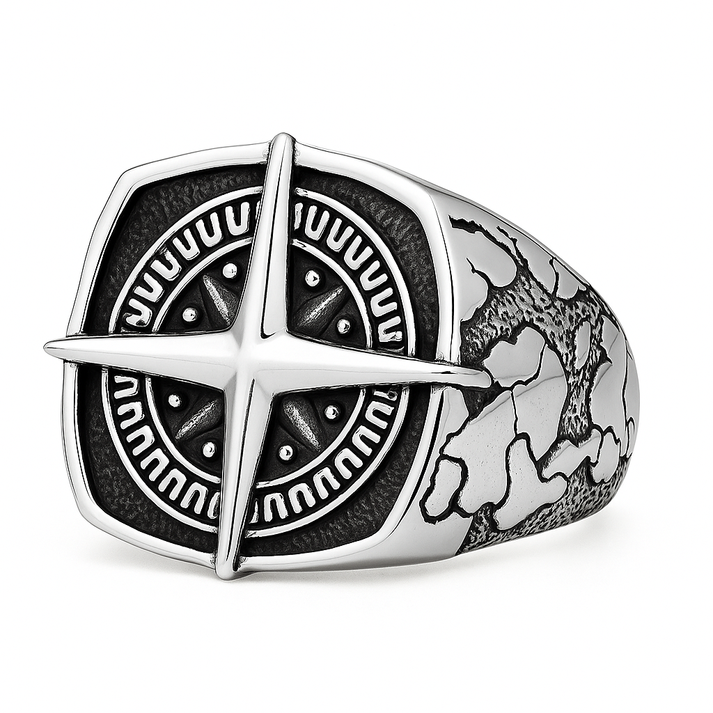 Compass Ring - Plata 950