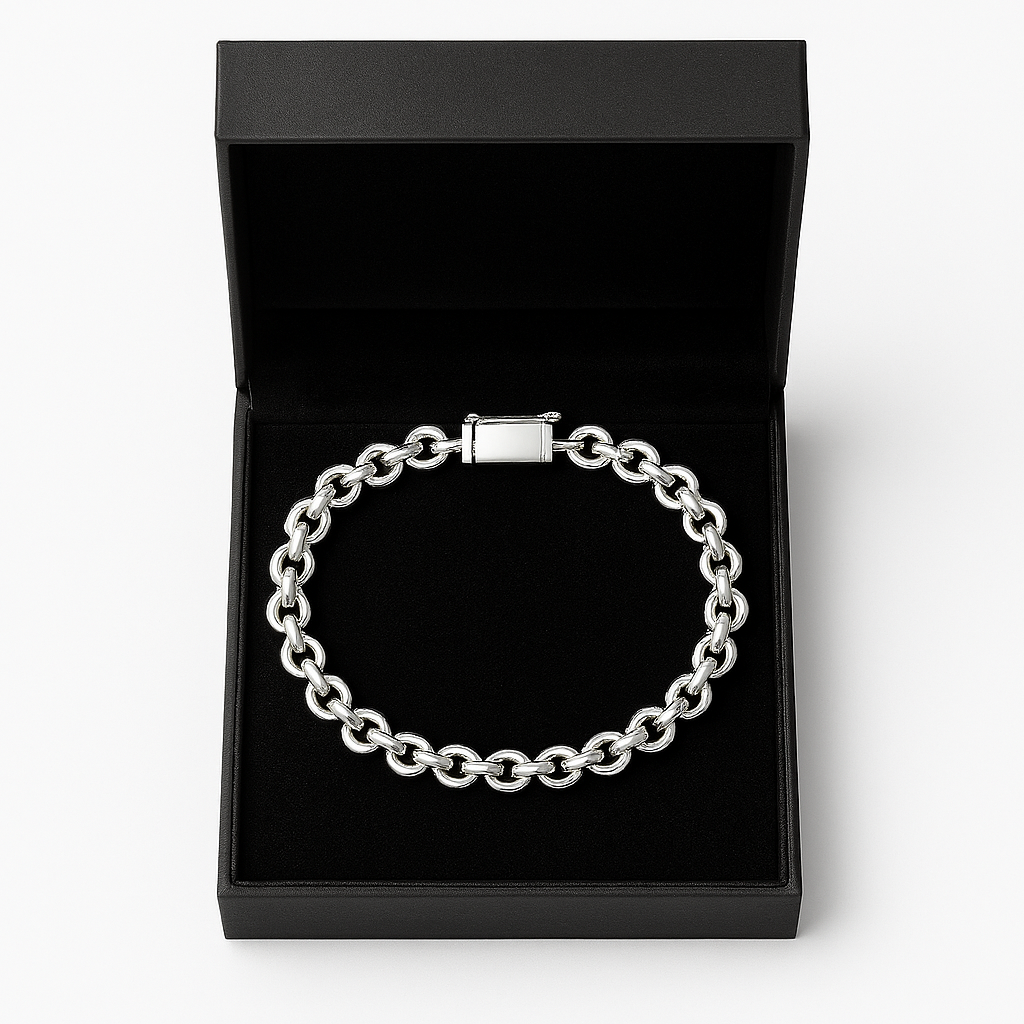 Pulsera Rolo de Plata 950