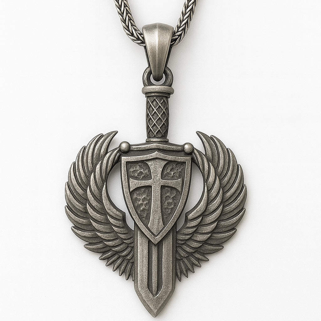 Warrior of Faith – Archangel Michael Shield Pendant