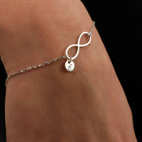 Thumbnail for Infinity bracelet with your initial