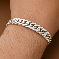 Thumbnail for Pulsera Malla de Plata ley 950 8mm