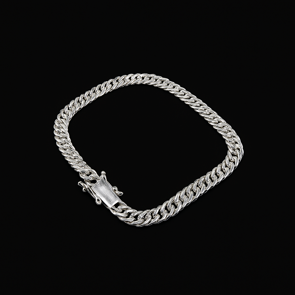 Pulsera Malla 5mm en Plata 950 para Hombre – Estilo Elegante y Atemporal