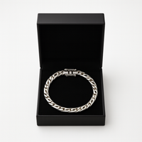 Thumbnail for Pulsera Mónaco 5 mm en Plata 950 – Elegante y Sólida para Hombre