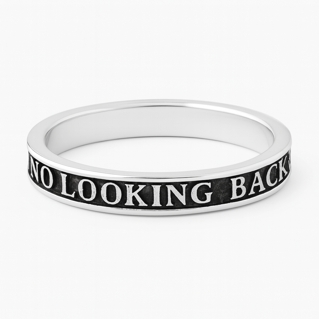 Anillo diseño “NO LOOKING BACK” -Plata 950