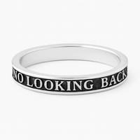 Thumbnail for Anillo diseño “NO LOOKING BACK” -Plata 950