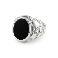 Thumbnail for Lumpy Oval Ónix- Plata 950