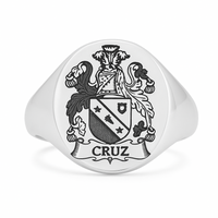 Thumbnail for 950 Silver Heraldic Ring — Pinky Ring of Power