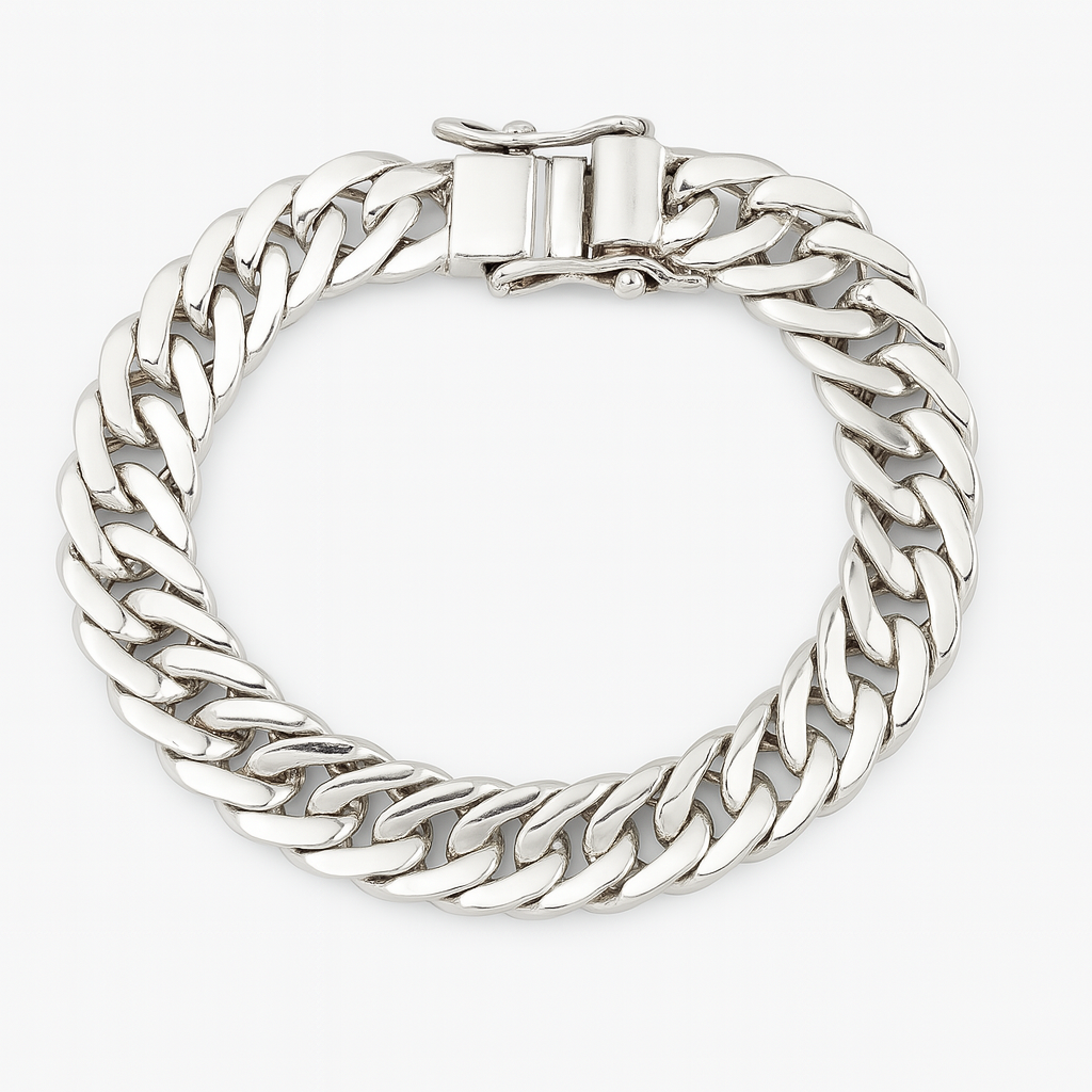 Pulsera de Plata ley 950 Malla 10mm