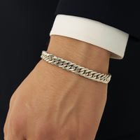 Thumbnail for Pulsera Malla 5mm en Plata 950 para Hombre – Estilo Elegante y Atemporal