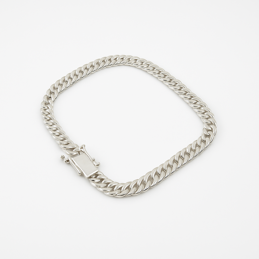Pulsera Malla 5mm en Plata 950 para Hombre – Estilo Elegante y Atemporal