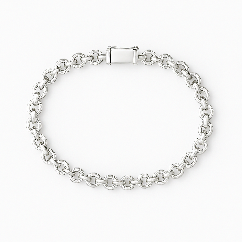 Pulsera Rolo de Plata 950