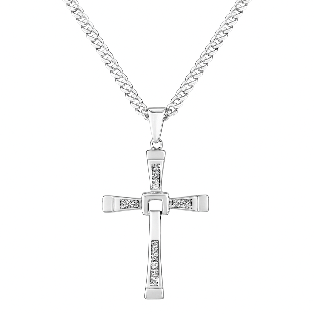 Cadena y Cruz Toretto de Plata ley 950