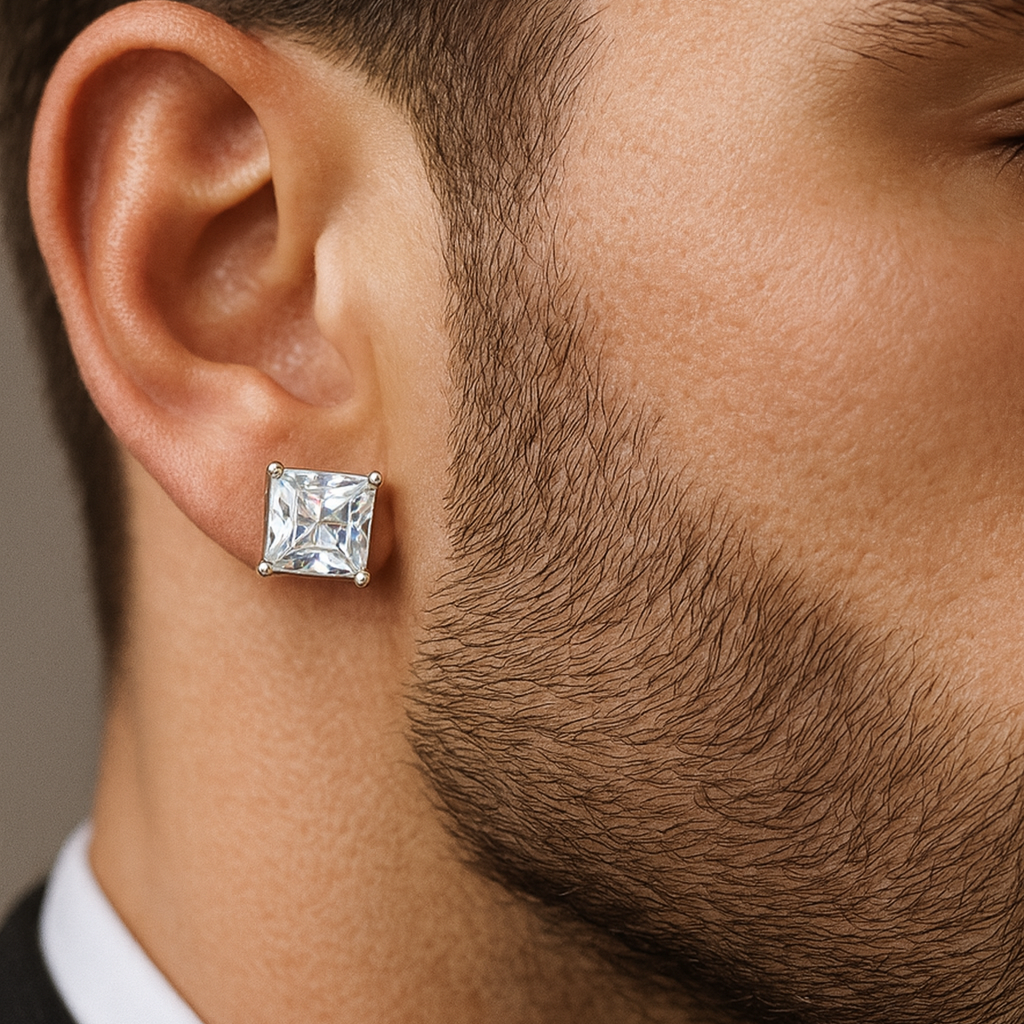 Aretes Circon Cubico