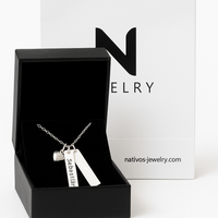 Thumbnail for Necklace with personalized 950 Silver plates